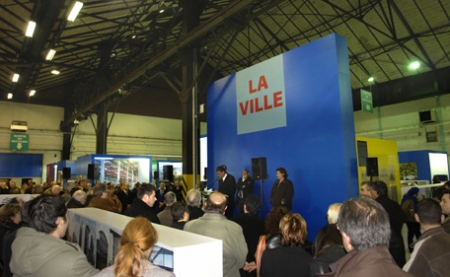 Inauguration de l'exposition Et voilà le travail ! le 31 janvier 2007.